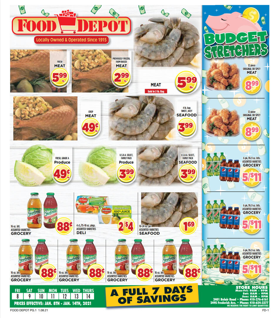 food depot budget stretchers